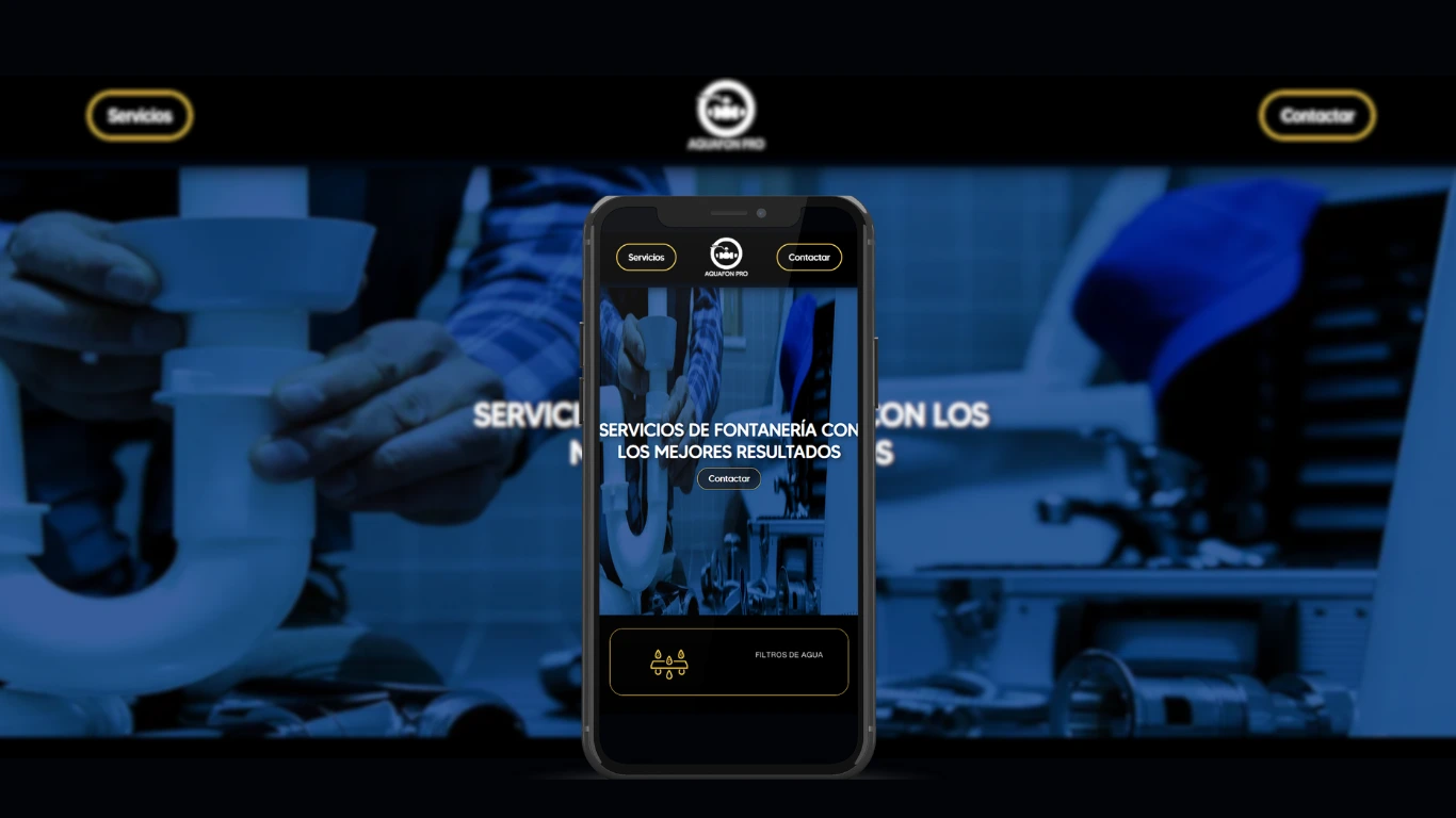 Diseño web AquafonPRO — Auténtico Creativo Barcelona